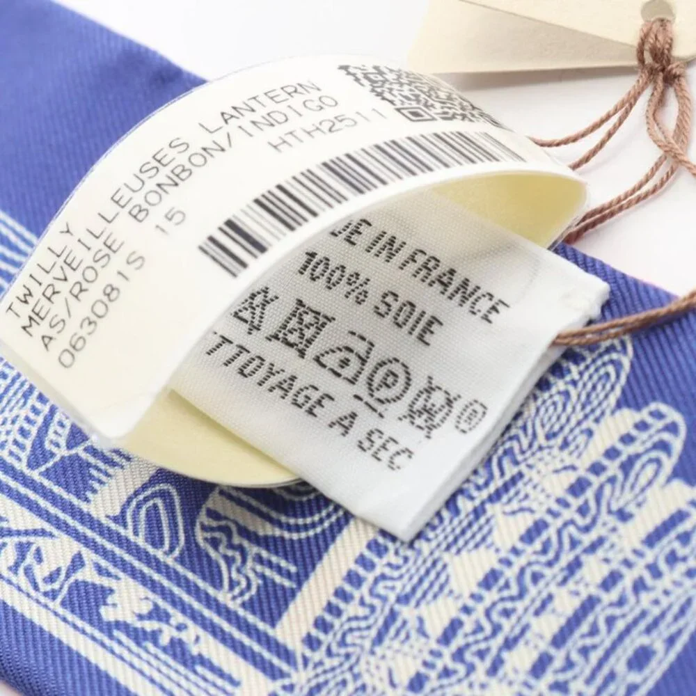 Hermes Scarf Twill Merveilleuses Lanternes Pink Silk Pink Multicolor - Picture 5 of 5